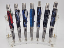 Load image into Gallery viewer, Stainless Steel, Made in U.S.A. Click pen, Diamond Dust and Acrylic Resin
