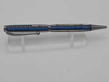 Load image into Gallery viewer, Thin Blue Line Police Slim Pen Rustic Flag, Law Enforcement Police Sheriff