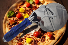 Load image into Gallery viewer, Pizza Pie Cutter, Blue Hawaii Color Swirl