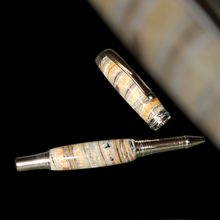 Load image into Gallery viewer, Mammoth Molar Tooth Fossil Custom Pen Handmade Rare 40,000 years old