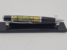 Load image into Gallery viewer, Green Computer Circuit Board PCB, Handmade, Green board, Chrome and black enamel components.