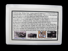 Load image into Gallery viewer, JIMMY DOOLITTLE TOKYO RAID JAPAN WWII WARBIRD Relic Memorabilia Pen - Actual Doolittle Plane #3 "Whisky Pete" Material Embedded, Certified LIMITED RARE