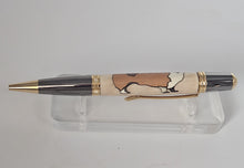 Load image into Gallery viewer, Corgi Dog Wood Inlay Handmade Custom Ballpoint Pen
