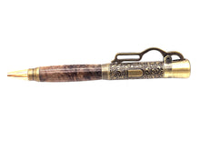 Load image into Gallery viewer, Lever Action Pen Winchester Model 1894 Rifle Pen Maple Burl Wood 2 Antique Brass Ballpoint