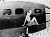 Load image into Gallery viewer, B-17E PEN WWII AIRCRAFT "NAUGHTY BUT NICE" FLYING FORTRESS WARBIRD With Authentic Metal Embedded PEARL HARBOR VETERAN Ballpoint Pen Handmade