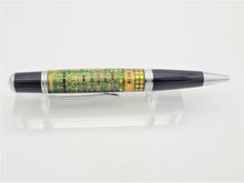 Load image into Gallery viewer, Green Computer Circuit Board PCB Pen, Handmade, Chrome Metal Components
