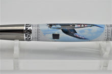 Load image into Gallery viewer, CORSAIR CHANCE VOUGHT F4U-1 Relic Memorabilia Pen - Actual CORSAIR F4U Material Embedded, Certified LIMITED RARE
