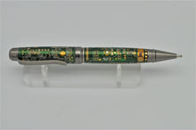 Load image into Gallery viewer, Green Computer Printed Circuit Board PCB Pen Green Board Antique Silver Premium Components Large