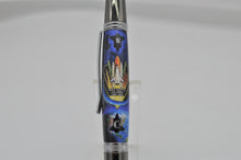 Load image into Gallery viewer, SPACE SHUTTLE, APOLLO 11, and LUNAR LANDING CUSTOM 8 PEN SET - AUTHENTIC SPACECRAFT EMBEDDED MATERIALS, LUNAR LANDING STAMPS - Custom, Rare and Limited