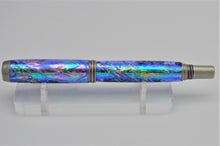 Load image into Gallery viewer, Custom Handmade Blue Iridescent Fountain Pen or Rollerball, Very Unique

