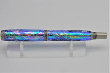 Load image into Gallery viewer, Custom Handmade Blue Iridescent Fountain Pen or Rollerball, Very Unique