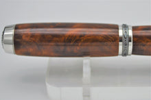 Load image into Gallery viewer, Rollerball or Fountain Ink Pen Exhibition Grade Thuya Burl Wood, Handmade, Custom Premium Components
