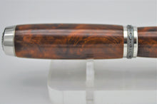 Load image into Gallery viewer, Rollerball or Fountain Ink Pen Exhibition Grade Thuya Burl Wood, Handmade, Custom Premium Components