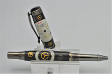 Load image into Gallery viewer, Watch Parts Pen Handcrafted Custom made with Retired White Dial Breitling Watch, Rollerball