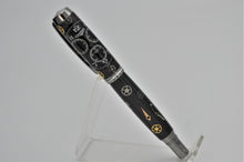 Load image into Gallery viewer, Watch Parts Pen Handcrafted Custom made with Retired Black Dial Longines Watch, Rollerball