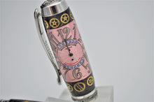 Load image into Gallery viewer, Highly Detailed Premium Watch Parts Pen Handcrafted Custom made with Retired Pink Franck Muller Watch Dial, Fountain
