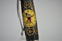 Load image into Gallery viewer, Highly Detailed Premium Mickey Watch Parts Pen Handcrafted Custom made with Retired Gold Watch Dial, Rollerball
