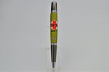 Load image into Gallery viewer, MASH M.A.S.H. 4077th TV SET Wood Relic Memorabilia Embedded Pen Ballpoint
