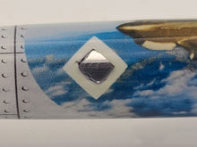 Load image into Gallery viewer, CURTIS P-40B TOMAHAWK PEN RARE! Sole Pearl Harbor Survivor Warbird, Authentic Embedded Airplane Metal, Custom Handmade, WWII, FREE SHIPPING