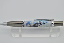 Load image into Gallery viewer, P-51B MUSTANG Ballpoint Pen, Handmade, Lt. William Lacey, With Authentic Aircraft Fragment From This WWII Aircraft