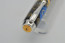 Load image into Gallery viewer, Highly Detailed Premium Watch Parts Pen Handcrafted Custom made with Retired Blue Panhard F12 Watch Dial, Fountain