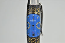 Load image into Gallery viewer, Highly Detailed Premium Watch Parts Pen Handcrafted Custom made with Retired Blue Panhard F12 Watch Dial, Fountain