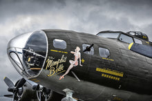 Load image into Gallery viewer, B-17F "Flying Fortress" "Memphis Belle" WWII WARBIRD With Authentic Metal Embedded into this Ballpoint Pen Handmade