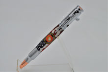 Load image into Gallery viewer, Bolt Action Rifle Pen, U.S. Marine Corp. Patriotic U.S. Flag