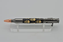 Load image into Gallery viewer, SKULLS Inlaid Wood Pen Bolt Action Wood Ballpoint