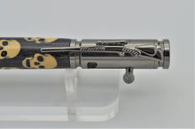 Load image into Gallery viewer, SKULLS Inlaid Wood Pen Bolt Action Wood Ballpoint
