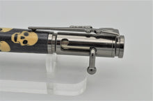 Load image into Gallery viewer, SKULLS Inlaid Wood Pen Bolt Action Wood Ballpoint