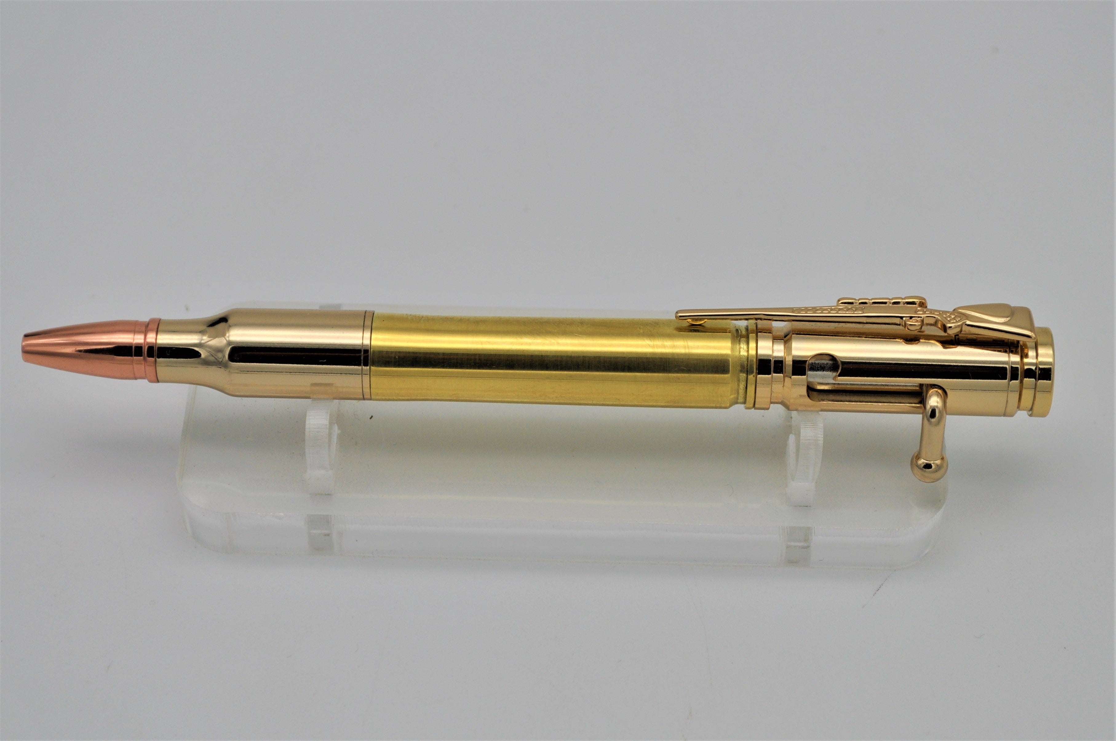 Bullet Pen - Double .30-06 Caliber Ballpoint Pen Brass