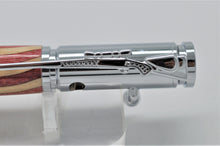 Load image into Gallery viewer, Pen Bolt Action Wood Hand Inlaid US American 50 Star Patriotic Ballpoint Rifle Scope