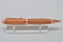 Load image into Gallery viewer, Pen Copper Braid Pen with 2-Tone Copper Metal Components, Handmade Ballpoint
