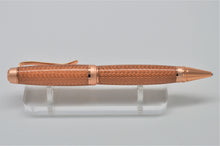 Load image into Gallery viewer, Pen Copper Braid Pen with 2-Tone Copper Metal Components, Handmade Ballpoint