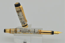 Load image into Gallery viewer, White Fountain PCB Computer Printed Circuit Board Ink Pen White Circuit Board Handmade Flat Top Elite 2