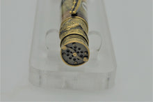 Load image into Gallery viewer, Fly Fishing Ballpoint Pen with Real Flies on Buckeye Burl Wood, Handmade Custom, One of a Kind