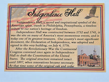 Load image into Gallery viewer, PEN INDEPENDENCE HALL with AUTHENTIC  WOOD from INDEPENDENCE HALL EMBEDDED FROM THE 1897 RESTORATION Declaration of Independence, U.S. Constitution