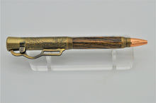 Load image into Gallery viewer, Lever Action Pen Winchester Model 1894 Rifle Pen Bocote Wood Antique Brass Ballpoint