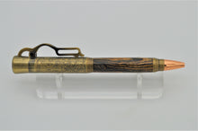 Load image into Gallery viewer, Lever Action Pen Winchester Model 1894 Rifle Pen Bocote Wood Antique Brass Ballpoint