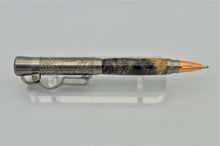 Load image into Gallery viewer, Lever Action Pen Winchester Model 1894 Rifle Pen Buckeye Burl Antique Nickel Ballpoint
