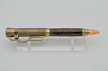 Load image into Gallery viewer, Lever Action Pen Winchester Model 1894 Rifle Pen Rosewood Wood Antique Brass Ballpoint
