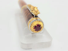 Load image into Gallery viewer, ORIENTAL DRAGON PREMIUM FOUNTAIN INK PEN 22k GOLD COLLECTOR GRADE AMBOYNA BURL