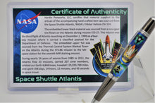 Load image into Gallery viewer, SPACE SHUTTLE, APOLLO 11, and LUNAR LANDING CUSTOM 8 PEN SET - AUTHENTIC SPACECRAFT EMBEDDED MATERIALS, LUNAR LANDING STAMPS - Custom, Rare and Limited