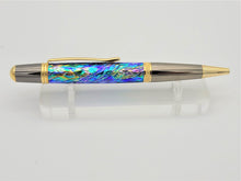Load image into Gallery viewer, Sierra Handmade Custom Pen Blue Galaxy Color body, Ballpoint Stunning Colors Changes