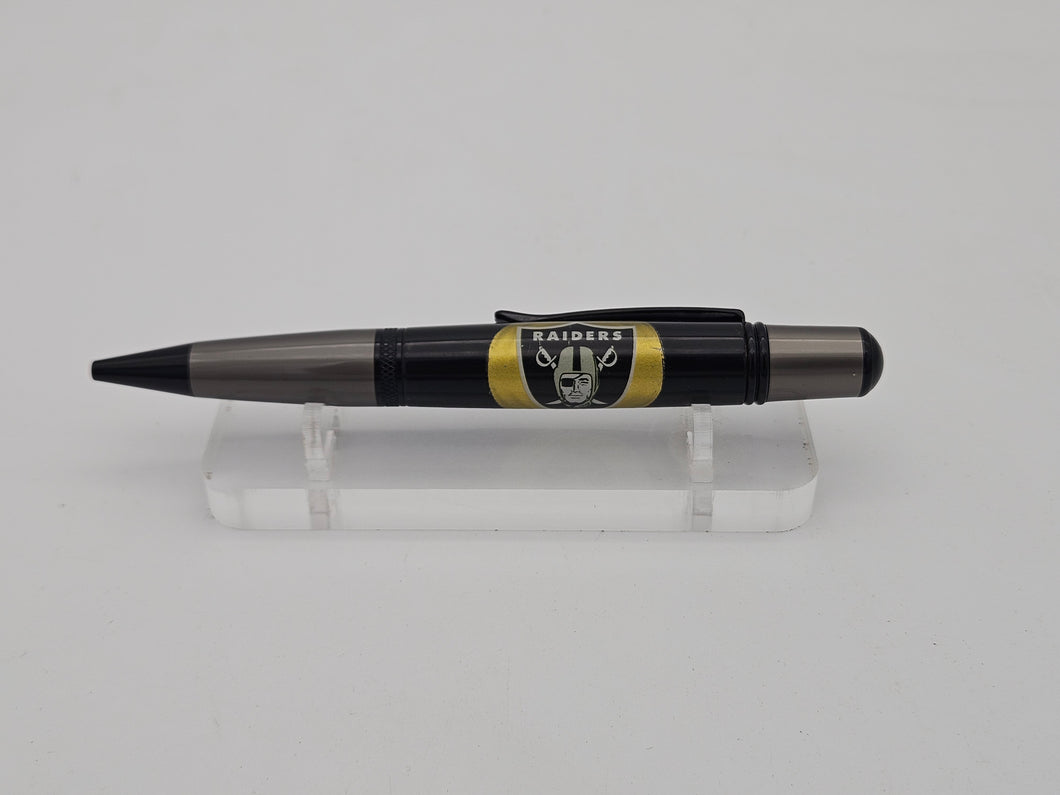 Raiders Oakland Las Vegas PEN Made with Beer Bottle Cap Vintage Ballpoint