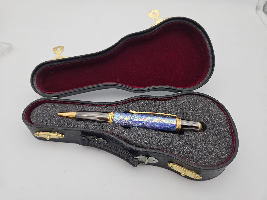 Guitar Box Pen Presentation Display Custom Tommy Gun, Guitar, Violin