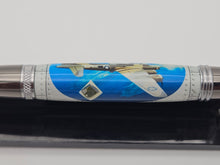 Load image into Gallery viewer, B-17E PEN WWII AIRCRAFT "NAUGHTY BUT NICE" FLYING FORTRESS WARBIRD With Authentic Metal Embedded PEARL HARBOR VETERAN Ballpoint Pen Handmade
