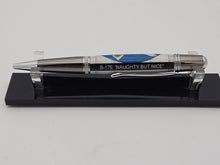 Load image into Gallery viewer, B-17E PEN WWII AIRCRAFT "NAUGHTY BUT NICE" FLYING FORTRESS WARBIRD With Authentic Metal Embedded PEARL HARBOR VETERAN Ballpoint Pen Handmade
