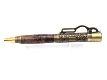 Load image into Gallery viewer, Lever Action Pen Winchester Model 1894 Rifle Pen Maple Burl Wood 2 Antique Brass Ballpoint
